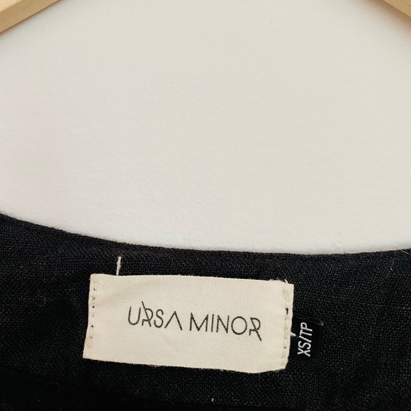 Ursa Minor Chaouen Black Linen Dress XS - Picture 4 of 7